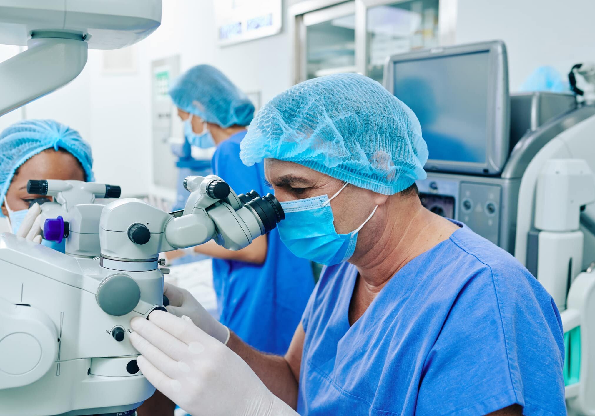 Laser eye vision correction operation